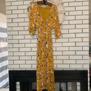 Yellow floral maxi